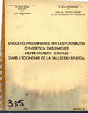 Enquêtes préliminaires sur les possibilités d'insertion des emigrés définitivement revenues dans l'économie de la vallée du Sénégal - application/pdf